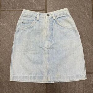 Vintage‎ Gap Women's Denim A-Line Skirt Size 6 Light Wash Made in USA 90s